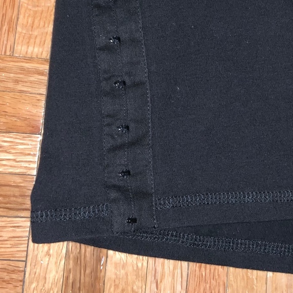 Opening Ceremony Black Hook and Eye T-Shirt Lace Trim two-way oversized top NWT - Picture 6 of 8